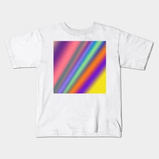 red blue green abstract texture pattern art Kids T-Shirt